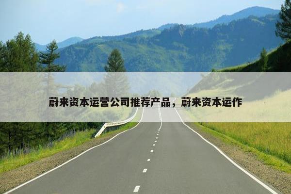 蔚来资本运营公司推荐产品，蔚来资本运作