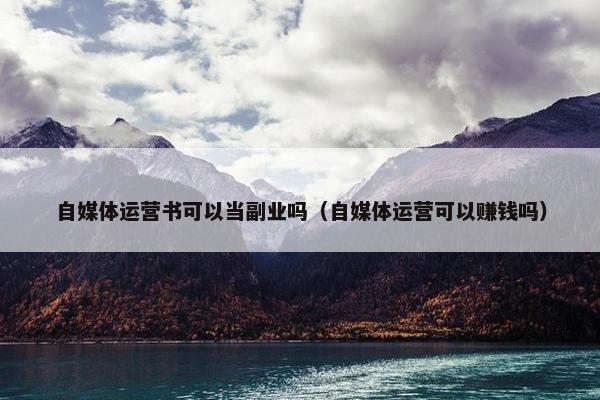 自媒体运营书可以当副业吗（自媒体运营可以赚钱吗）