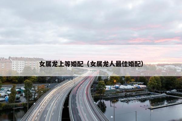 女属龙上等婚配（女属龙人最佳婚配）