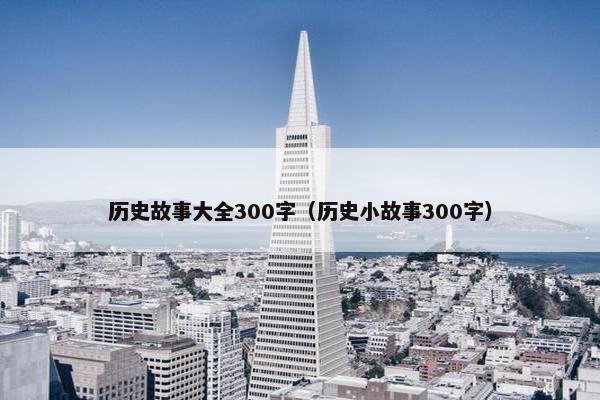 历史故事大全300字（历史小故事300字）