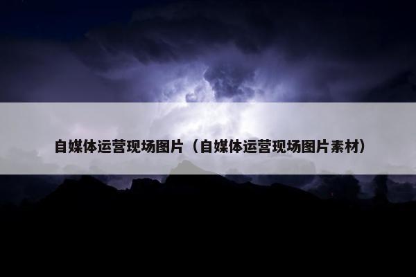 自媒体运营现场图片（自媒体运营现场图片素材）