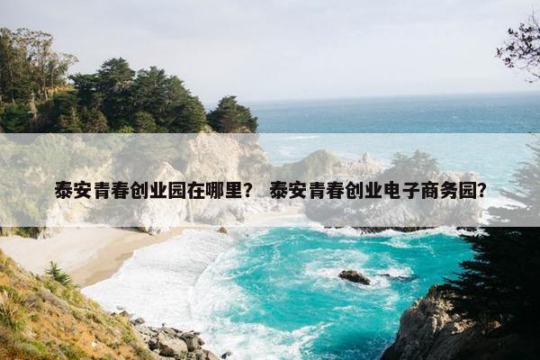 泰安青春创业园在哪里？ 泰安青春创业电子商务园？