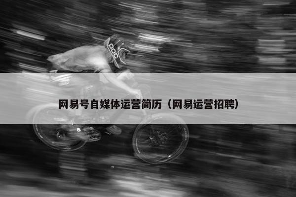 网易号自媒体运营简历（网易运营招聘）