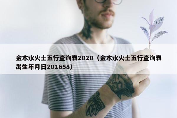 金木水火土五行查询表2020（金木水火土五行查询表出生年月日201658）