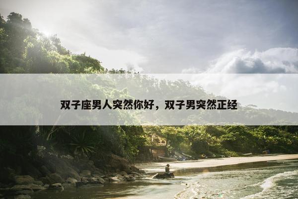 双子座男人突然你好，双子男突然正经