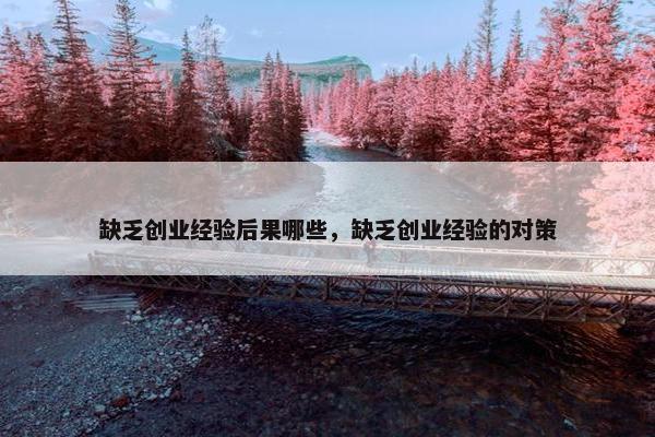 缺乏创业经验后果哪些，缺乏创业经验的对策