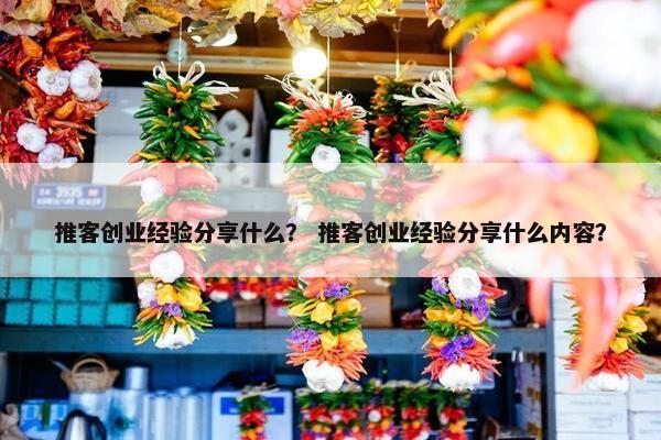 推客创业经验分享什么？ 推客创业经验分享什么内容？