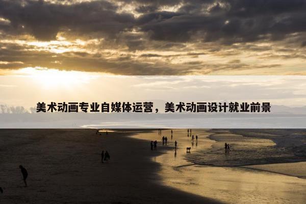 美术动画专业自媒体运营，美术动画设计就业前景