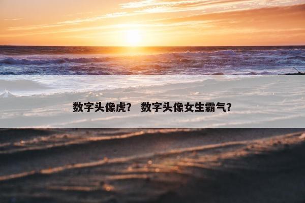 数字头像虎？ 数字头像女生霸气？