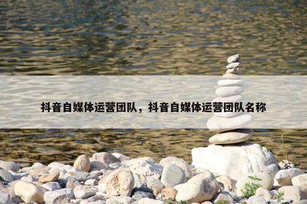 抖音自媒体运营团队，抖音自媒体运营团队名称