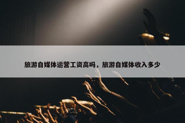旅游自媒体运营工资高吗，旅游自媒体收入多少