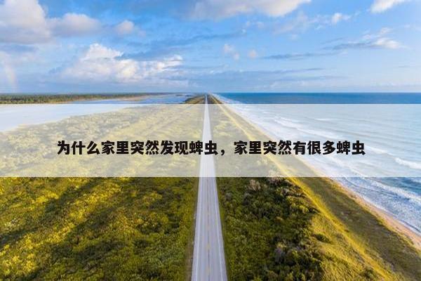 为什么家里突然发现蜱虫，家里突然有很多蜱虫