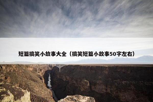 短篇搞笑小故事大全（搞笑短篇小故事50字左右）