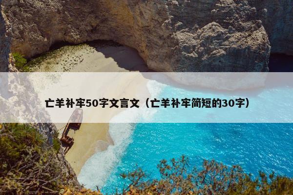 亡羊补牢50字文言文（亡羊补牢简短的30字）