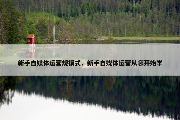 新手自媒体运营规模式，新手自媒体运营从哪开始学