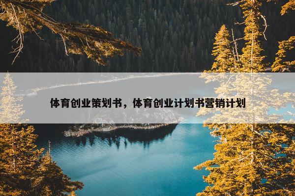 体育创业策划书，体育创业计划书营销计划