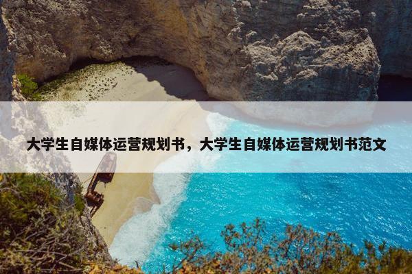 大学生自媒体运营规划书，大学生自媒体运营规划书范文