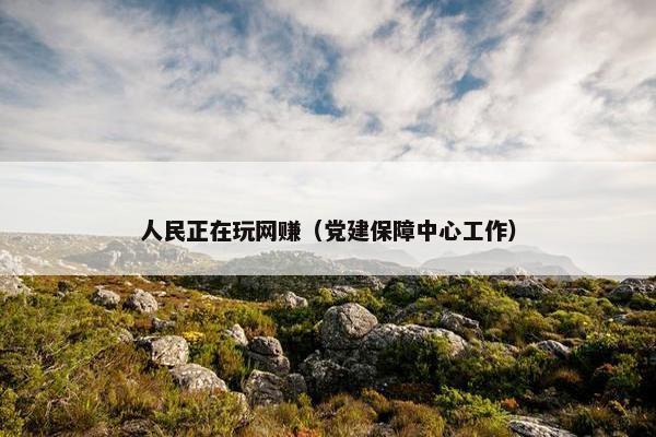 人民正在玩网赚（党建保障中心工作）