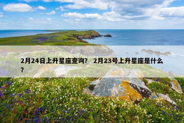 2月24日上升星座查询？ 2月23号上升星座是什么？