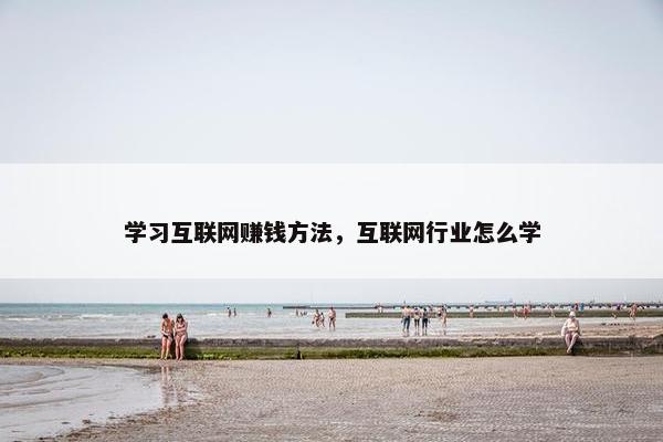 学习互联网赚钱方法，互联网行业怎么学