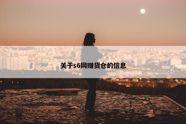 关于s6网赚货仓的信息