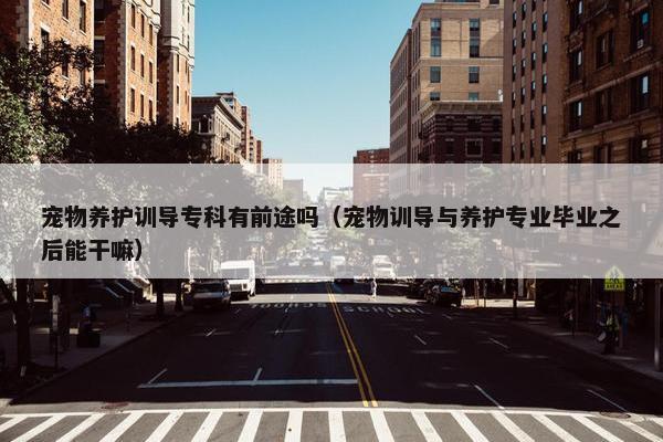 宠物养护训导专科有前途吗（宠物训导与养护专业毕业之后能干嘛）