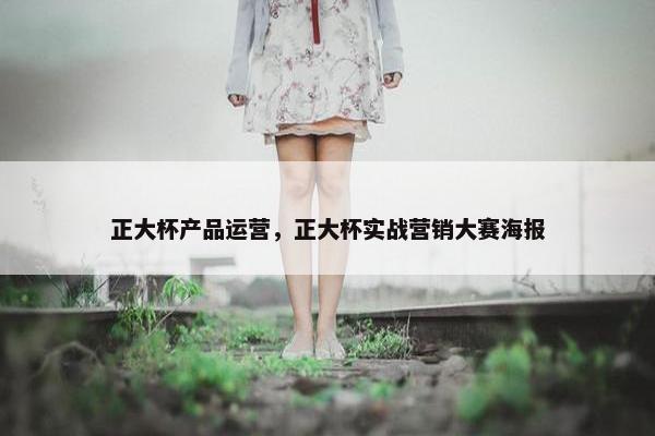 正大杯产品运营，正大杯实战营销大赛海报