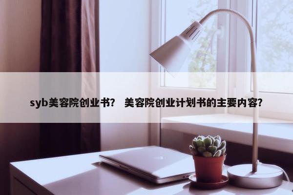 syb美容院创业书？ 美容院创业计划书的主要内容？