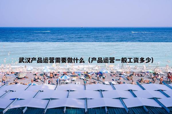武汉产品运营需要做什么（产品运营一般工资多少）