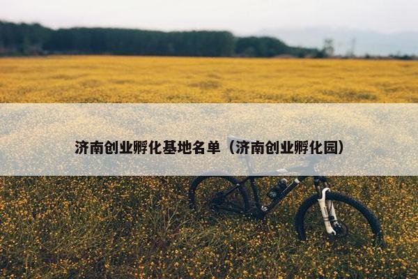 济南创业孵化基地名单（济南创业孵化园）