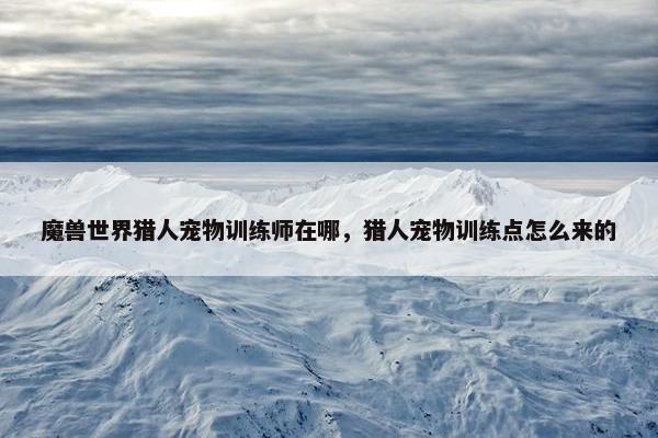 魔兽世界猎人宠物训练师在哪，猎人宠物训练点怎么来的