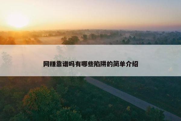 网赚靠谱吗有哪些陷阱的简单介绍