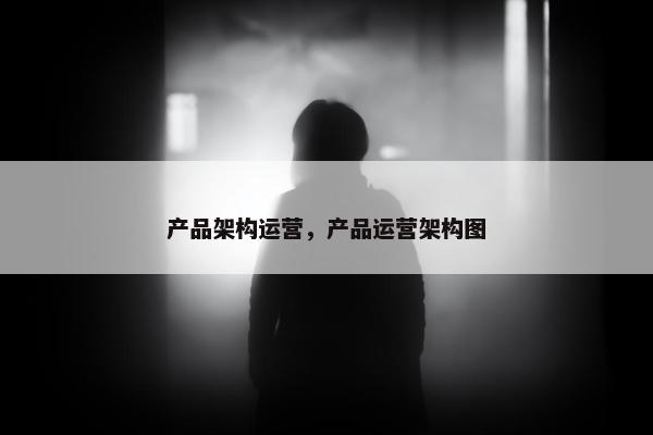 产品架构运营，产品运营架构图