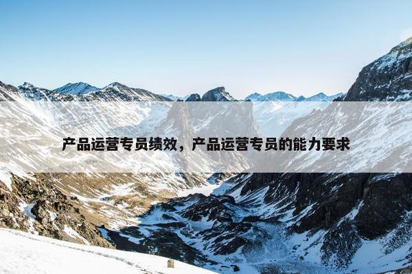 产品运营专员绩效，产品运营专员的能力要求