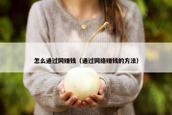 怎么通过网赚钱（通过网络赚钱的方法）