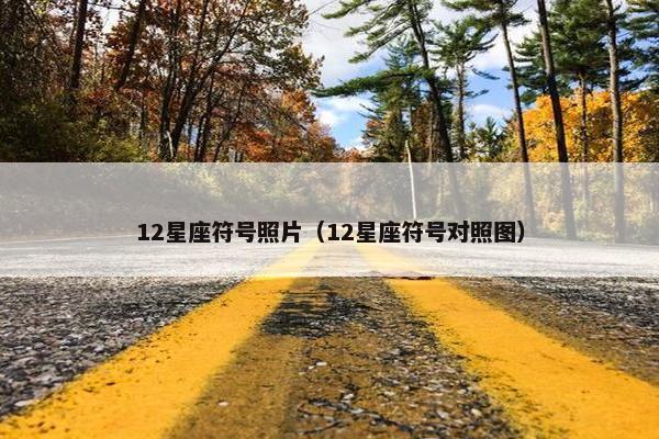 12星座符号照片（12星座符号对照图）