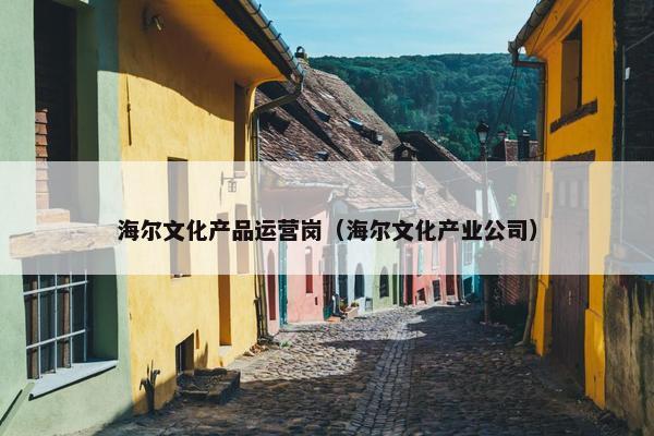 海尔文化产品运营岗（海尔文化产业公司）