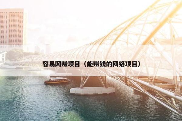 容易网赚项目（能赚钱的网络项目）