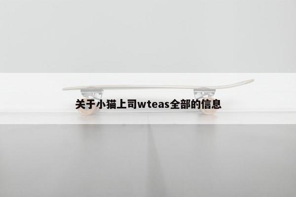 关于小猫上司wteas全部的信息