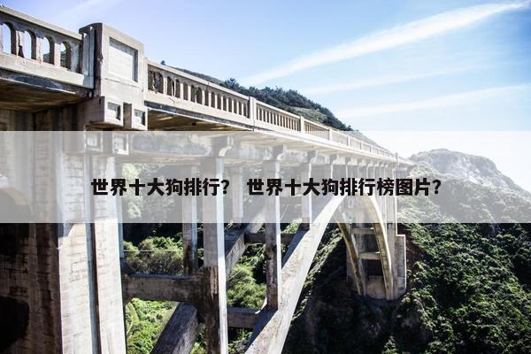 世界十大狗排行？ 世界十大狗排行榜图片？
