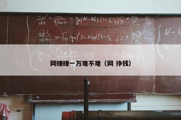 网赚赚一万难不难（网 挣钱）