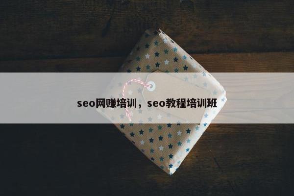 seo网赚培训，seo教程培训班