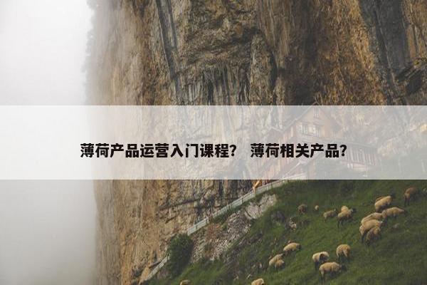 薄荷产品运营入门课程？ 薄荷相关产品？