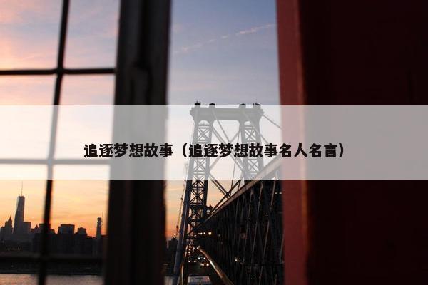 追逐梦想故事（追逐梦想故事名人名言）