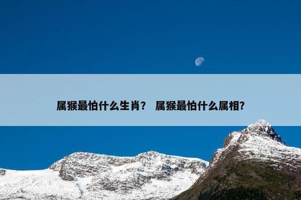 属猴最怕什么生肖？ 属猴最怕什么属相？