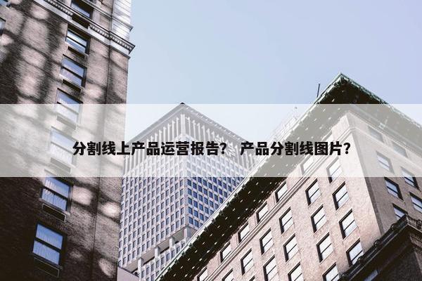 分割线上产品运营报告？ 产品分割线图片？
