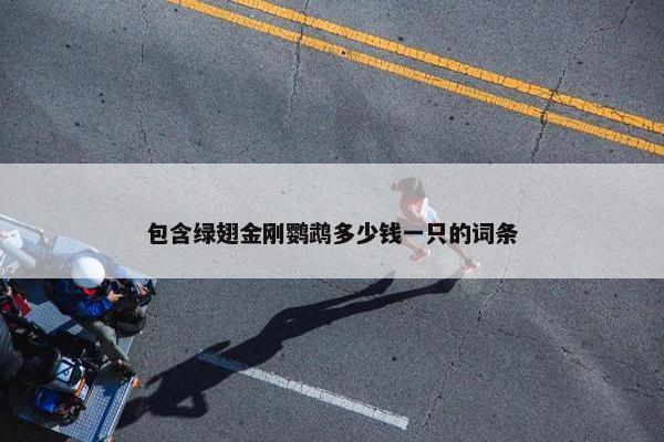 包含绿翅金刚鹦鹉多少钱一只的词条