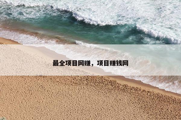最全项目网赚，项目赚钱网