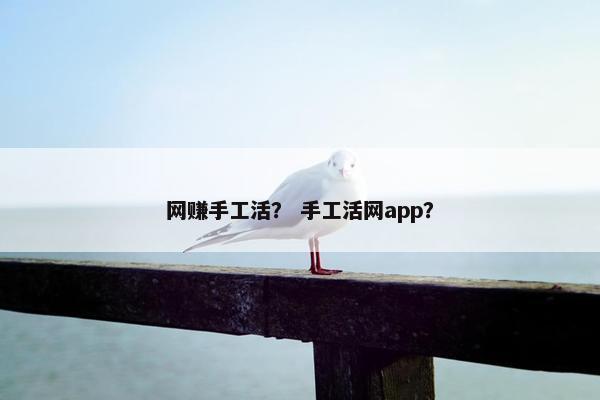 网赚手工活？ 手工活网app？