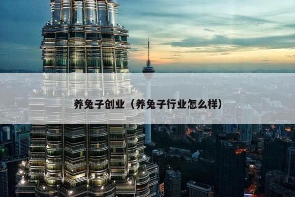 养兔子创业（养兔子行业怎么样）
